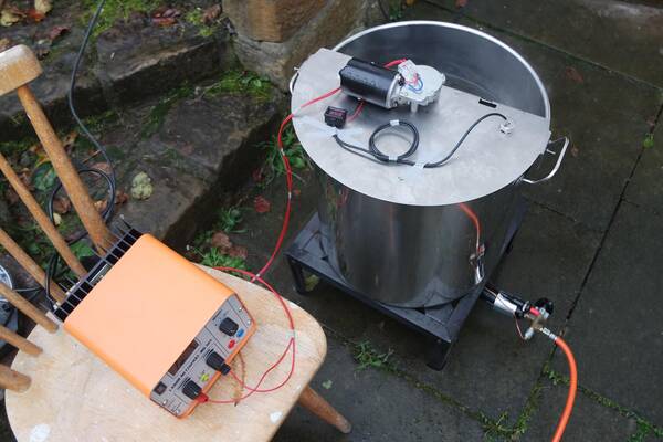 Brauhardware Rührwerk auf Topf